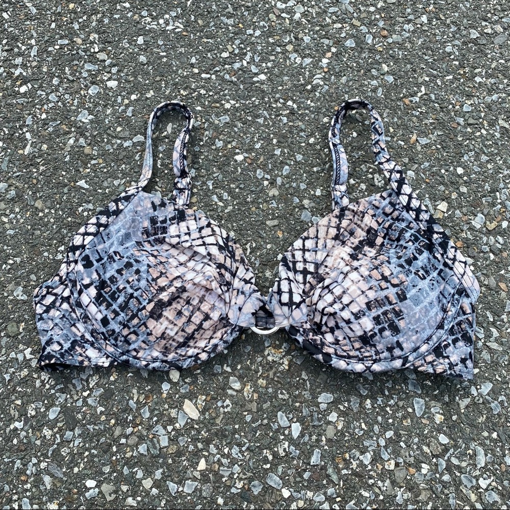 Beach Diva Snakeskin Python Snake Print Bikini Br… - image 2